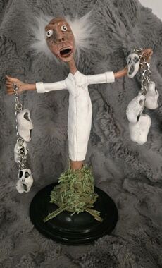 OOAK Creepy Art Clay Sculpture Doctor Death Ghoul Monster Creature & Heads